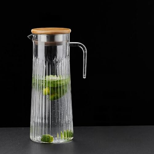 Jarra de plástico sin BPA de 1,1 l/1,2 l/1,6 l con tapa, jarra de agua moderna para jugo y café, inastillable y resistente al calor (0-120 °C), diseño fácil de verter y a prueba de fugas