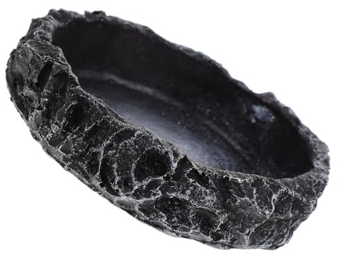 WOONEKY 57g Decorative Reptilenschüssel Für Schildkröten wasserdichte Futterschale rutschfeste Trinkschale Für Eidechsen Und Andere Reptilien Langlebig Und Für Täglichen Gebrauch