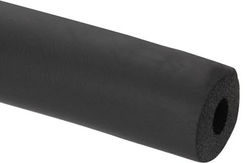 PATIKIL 1(25mm) ID x 6.6Ft Pipe Insulation Foam Tube, Pipe Cover Wrap Roll Bar Padding Tubing for Handle Grip HVAC Outdoor Air Conditioner Units, Black
