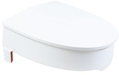 Iuvas® Toilettensitzerhöhung My-Loo 10 cm mit Deckel – Erhöhter WC Sitz für Erwachsene – Sicher, stabil & hygienisch – Ideal nach OP – Toilettenaufsatz Senioren, WC Sitzerhöhung