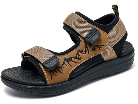 Generisch Sandals Boys Sandals Children's Trekking Children's Sandals Wide Feet Barefoot Trekking Sandals Boys Barefoot Sandals Boys Summer Shoes Outdoor, Sandlen B7 Brown, 41 EU Weit