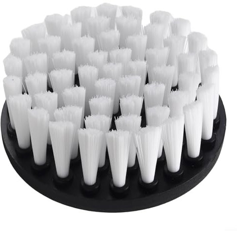 Spazzola elettrica per trapano da 10,2 cm, per pulizia profonda, tappeti, tappezzeria, pelle e piastrelle, setole in polipropilene, punta da 0,6 cm, per trapani a batteria, pulizia della cucina e del