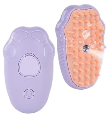 3 in 1 Katzenbürste Elektrische Katzenbürste, Katzenbürste, Katzenbürste, Katzenhaarbürste für Massage, schwimmende Entfernung für Haustiere, Haustierartikel(Purp