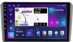 Android 15 2Din Car Radio 9 inch with GPS Navigation USB steering wheel control Bluetooth hands-free system Backup Camera Cooling fan for Audi A3 8P S3 RS3 Sportback 2003-2012 Car Stereo Touch Screen(