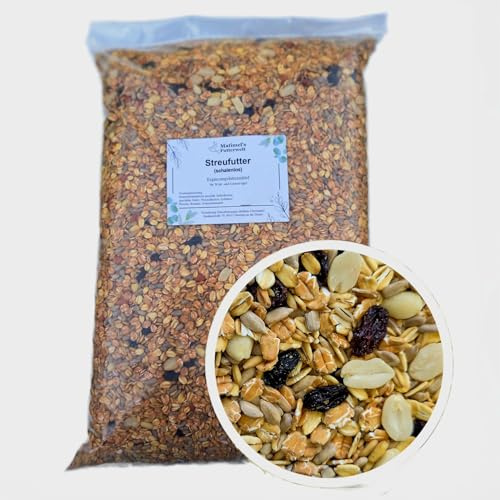 Matimels Futterwelt Streufutter (schalenlos), Vogelfutter Premium Futterqualität (25 Kg)