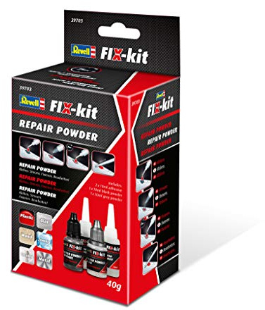 Revell GmbH & Co. KG REV39703 Fix-kit Repair Powder, Innovativer Kleber zum Verschweißen von Werkstoffen Zubehör, Mehrfarbig