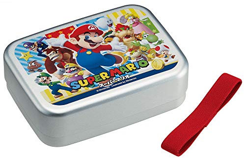 Caja de almuerzo aluminio Mario para niños 480ml ALB6NV hecho en Japón