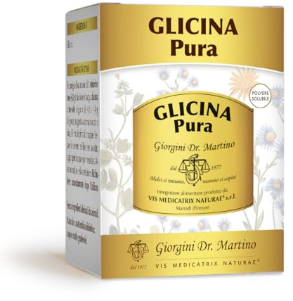 Dr Giorgini GLICINA PURA polvere - 250 g (integratore di glicina 4800 mg per dose giornaliera)