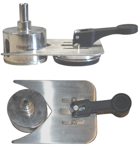 Diamond Drill Bit Holder Diamond Hole Saw Guide is a Diamond Core Drill Holder for Diamond Core Bits Stainless Steel Hole Saw Guide Plate Suction core bit Holder and Drill Guide for Straight Holes