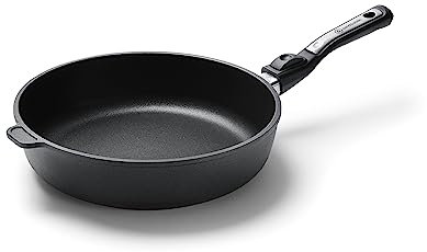 Bratpfanne Aluguss Ø 28cm I 7cm Hochrand I Induktion EpicSkillet Luxe I Handmade in Germany I Hochrand I Antihaftbeschichtet I Griff abnehmbar