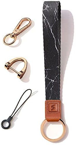SENLLY Armband Schlüsselanhänger Kurz, Originellem Musterdesign Schlüsselband für Schlüssel