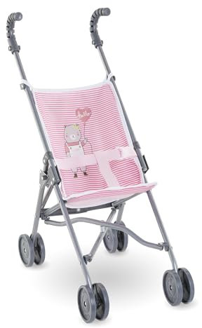 Corolle Mon Grand Poupon Puppenwagen pink, faltbar, für alle 36-42cm Puppen, ab 3 Jahren