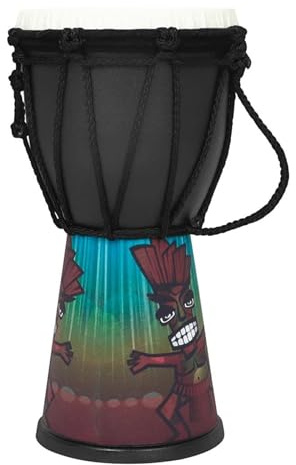 4-Zoll-tragbare ABS-Trommel Bunte Djembe-Handtrommel Professionelles Percussion-Musikinstrument Djembe Für Anfänger
