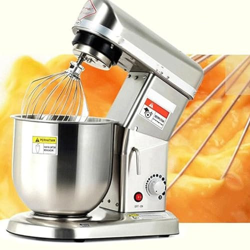MéLangeur De Cuisine éLectrique Commercial 3 En 1 | Batteur Sur Socle De Cuisine D'Une Capacité 5 L/7 L/10 L, Pour La Cuisson Dans Pizzerias Et PâTisseries. Comprend 3 RéGlages Vitesse,10L