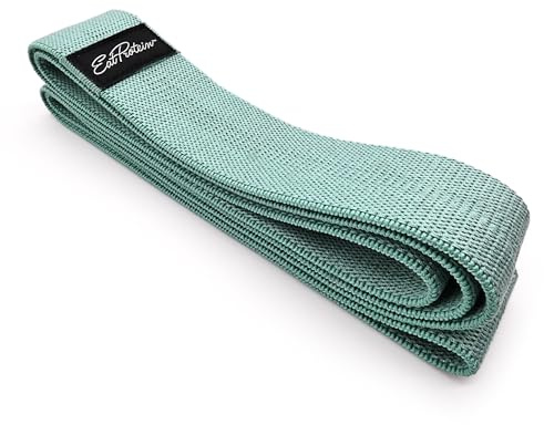 EatProtein - Long Fabric Resistance Band - Woven with Natural Latex, Prevents Breakage & Slipping - Perfect for Strength Training, Physiotherapy & Rehabilitation, Heavy Weight