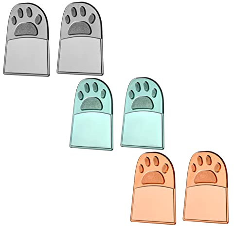 Yardenfun 6stücke Teiliges Transparentes Toilettendeckel-heber Katzenpfoten-design Langlebig Hygienisch Kratzfest Praktisches Wc-zubehör Für Saubere Hände Und Einfache Handhabung