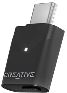 Creative BT-W6 - Transmisor de Audio Bluetooth 5.4 y LE con Sonido Snapdragon, aptX sin pérdidas, Baja latencia y Audio hasta 24 bits/96 kHz