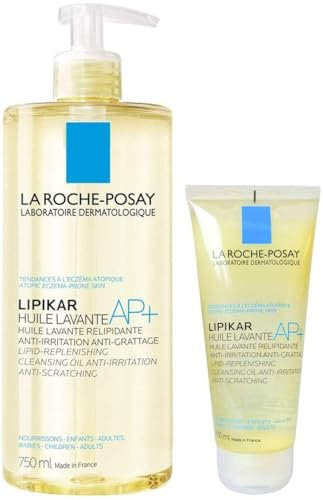 La Roche Lipikar Dusch- und Badeöl AP+ 750 ml + gratis Huile Lavant 100 ml