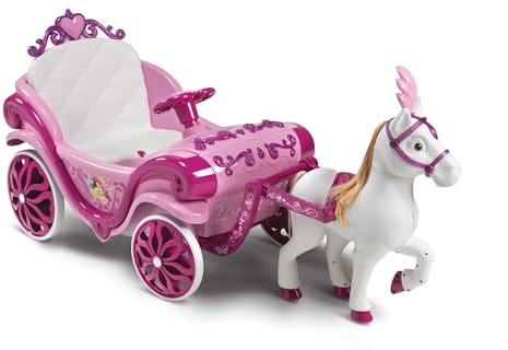 Huffy Disney Princess Royal Häst och vagn - Eldriven bil, rosa, ålder 3+