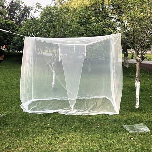 Takelablaze Large Mosquito Net 4 Corners Mosquito Net L78 X W86 X H78 inches Rectangular Mosquito Mesh Canopy for Camping Home Outdoor Travel Dormitory Decor