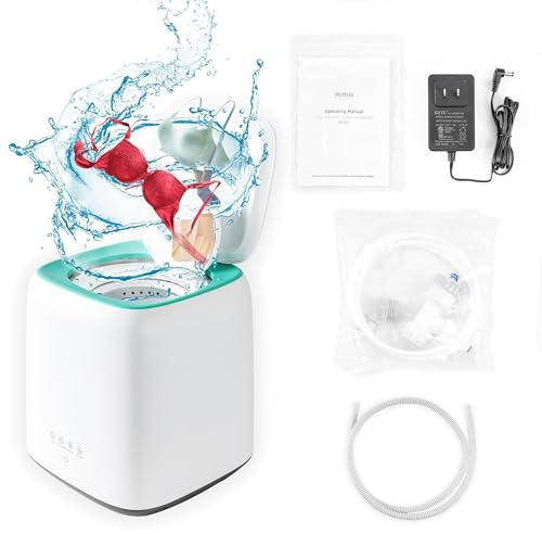 Portable Mini Washing Machine with Spin Dryer, 7L Compact Fully Automatic Laundry Washer for Socks, Baby Clothes, Ideal for Home, Camping, Dormitories, 4 Wash Modes