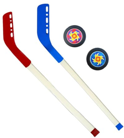 Kids Ice Hockey Stick Set |27.56inch 2 Sticks & 2 Balls