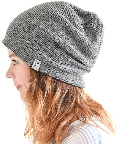 CHARM Masche Sommer Beanie Für Männer & Frauen Licht Kühlung Atmungsaktiv Hut Kopfbedeckungen Häkel Strick Mode Unisex Japanisch Grau
