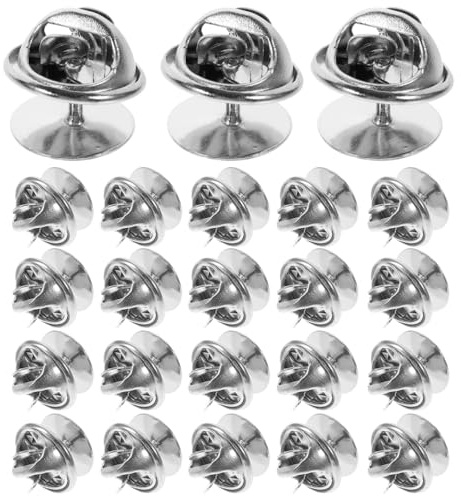 Blanko-Anstecker, Nadeln und Schmetterlingsverschlüsse, 50 Stü