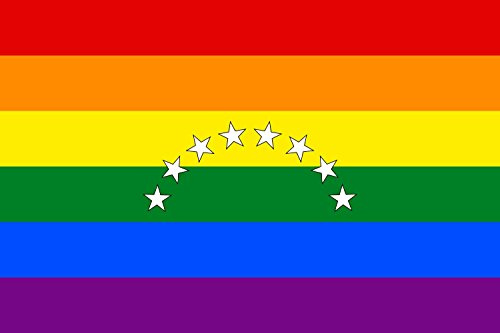 magFlags Bandera Large Venezuela que utiliza la comunidad LGBT | bandera horizontal | 1.35m² | 90x150cm