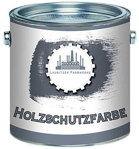 Lausitzer Farbwerke Holzschutzfarbe traditionelle Wetterschutzfarbe hochdeckender und effektiver Holzschutz in Weiß Beige Grün Schwedenrot Rotbraun Dunkelbraun Schwarz (1 L, Schwedenrot)