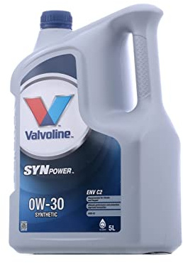 Valvoline Motoröl 0W-30 SynPower Motor Öl ACEA C2 ENV C2 5L Kompatibel mit HYUNDAI Tucson TL, TLE, TOYOTA Yaris Schrägheck P9, OPEL Corsa F, CITROËN JUMPER Kasten, PEUGEOT BOXER Kasten