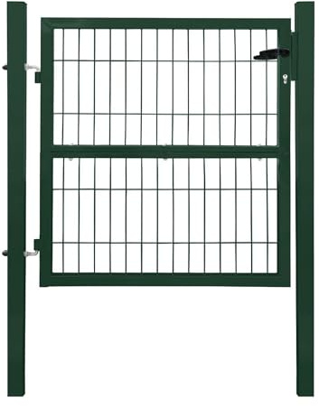 V2Aox Gartentor Gartentür Zauntür Zauntor Gartenpforte | 100 cm, Grün, Quadratrohr mit Schloss