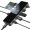 DOCKCASE Smart USB C Hub 9 in 1 con HDMI 4K@60Hz, Ricarica PD 100w,1 Gigabit Ethernet, 4 porte dati USB-A, 1 USH-II TF/SD slot per schede, adattatore multiporta per MacBook Pro/Air, Dell XPS
