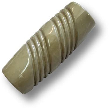 6er Set olivegrüne Knebelknöpfe aus Kunststoff - günstigere B-WARE. Ø: ca. 10x24mm!