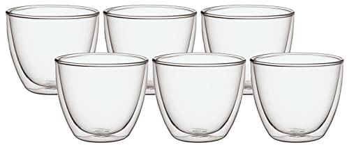 Villeroy & Boch Manufacture Rock Becher L, 300 ml, 6er Set, Borosilikatglas, Klar