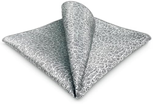 S&W SHLAX&WING sortiertes Einstecktuch für Herren geometrisch Blumenmuster groß XL für Anzug