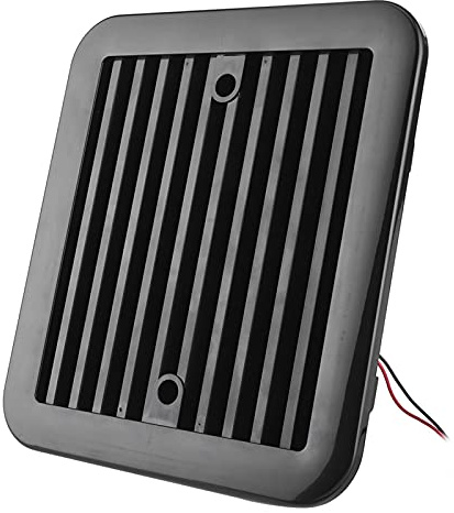 Ventilateur De Refroidissement Sans Balais 12 V 4 W Avec Volets D'aération 8,07 X 7,28 X 2,76 Pouces à Sens Unique Côté Fort Vent D'échappement 3000 Tr/min Pour Voiture, Camion, Tente De Camping