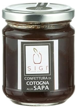 SIGI Azienda Agricola Confettura di COTOGNA e SAPA | Senza Coloranti, Conservanti, Addittivi | 100% Artigianale e Naturale | Lavorato a Mano, Prodotto in Italia | Barattolo 110gr.