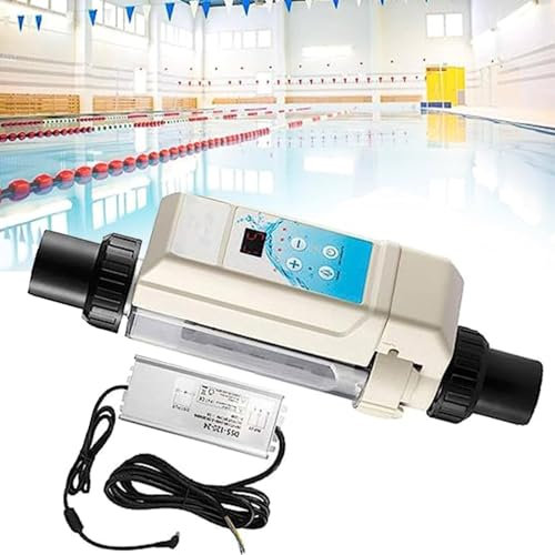 Salzanlage Salzwasser-Chlorinator, Chlorgenerator Elektrolyseur Salzchlorinator Salzchlorinator Salzwassersystem for Pools Selbstreinigender Salz-Chlor-Generator for 50m³ Schwimmbad(Size:12)