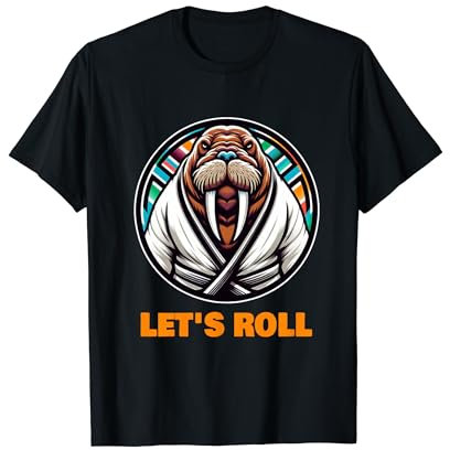 Walross BJJ Gi Brazilian Jiu Jitsu Kampfkunst Let's Roll T-Shirt