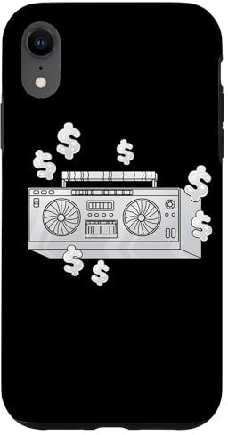 Hülle für iPhone XR Dollar Boom Box 70er 80er 90er Y2K Ghetto Blaster