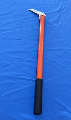 XROPURR Pickaroon Hookaroon, 28in Pickaroon Logging Tool with Lightweight Anti-Slip Hook Handle for Lifting, Dragging, and Stacking Logs, Lightweight Logging Tools