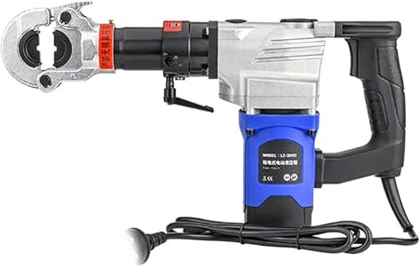 VNATWGOO Alicates HidráUlicos EléCtricos De 2200 W, Crimpadora AutomáTica De Terminales De Cable, MáQuina Crimpadora HidráUlica EléCtrica De Mano,LZ-300C