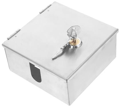 VILLFUL Outdoor Socket Stainless Steel Electrical Junction Box Safety Lock Weatherproof Outdoor Box Electric Outlet Cover