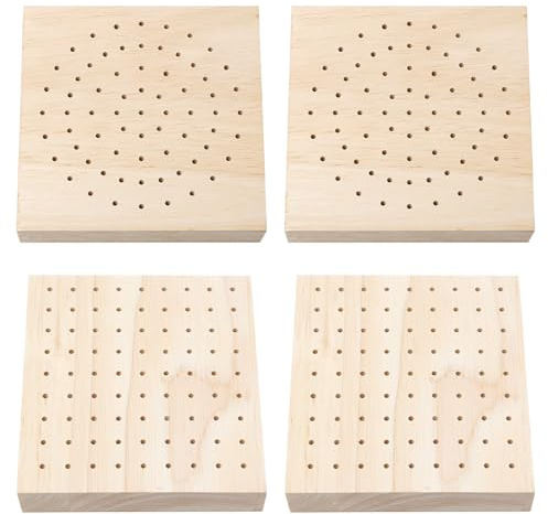 Keboyoe 4 Piezas Soporte para Dardos de Madera Soporte para dardo Soporte para Dardos de Pared Soporte de Madera para Pinchos de Alimentos para dardo, Manualidades, Cerámica, Modelos de Arcilla