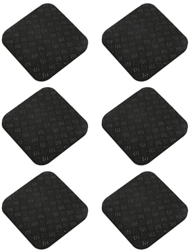Schwingungsdämpfer, 6 Stück Doppelseitige Rutschfeste Anti Vibration Pads, Silikon Vibrationsdämpfer für Laufband, Gehunterlage, Heimtrainer (10x10x0,5 cm)
