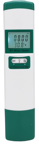 Oreilet Tester qualità Acqua, 5 su 1 EC TDS Salt SG Temp Misuratore di Prova Acqua per Acquari, Piscine, Casa, Preciso, Potabile