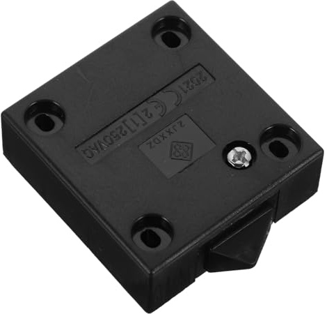 Didiseaon Interrupteur de Porte Tactile pour Armoire Noire en Plastique, Résistant à L'usure et Retardateur de Flamme, pour Installations de Portes de Placards