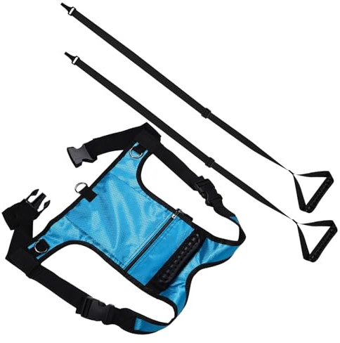 TOPBATHY Harnais Entraînement Ski Snowboard Garçon Fille Mesh Respirant Ajustable avec Laisse Sécurité pour Apprentissage Ski et Snowboard