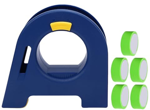 Garosa Abdeckbandabroller, Malerbandapplikator aus ABS-Material mit Metallsägezahn für Saubere Schnitte, Manueller Abroller für Wand und, Passend für 35 Mm Breite Standardabklebebänder